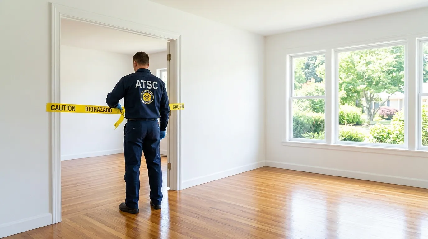 Certified biohazard cleanup crew performing Decomposition Cleanup in Prospect